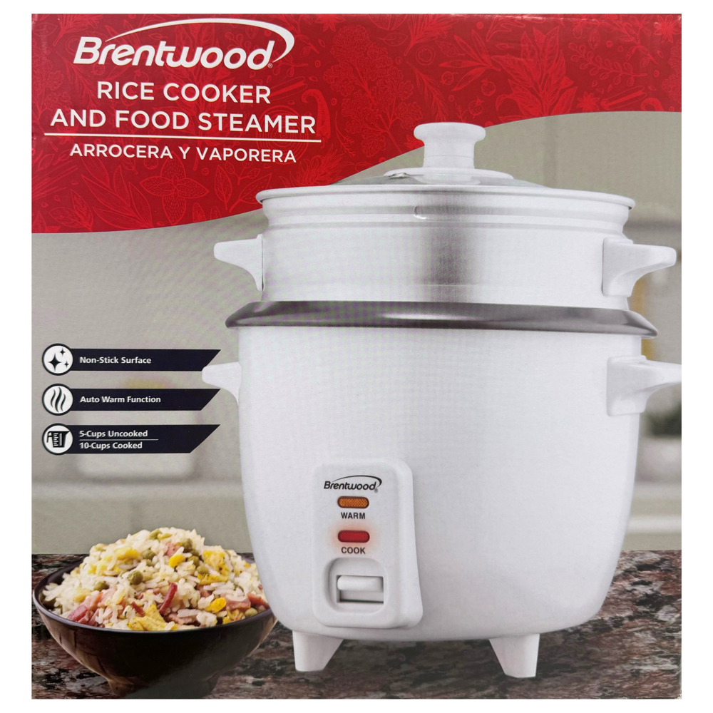 Brentwood Rice Cooker and Food Steamer- ts-600s