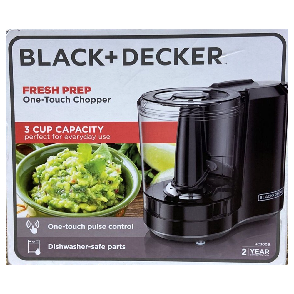 Black + Decker One -Touch Chopper #hc300bc (Refurbished)