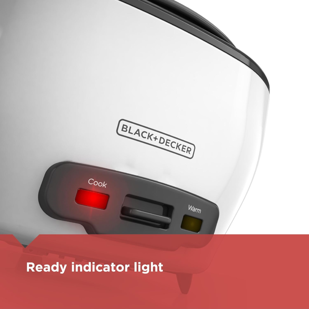 Black+decker 6 Cups Rice Cooker (Refurbished)