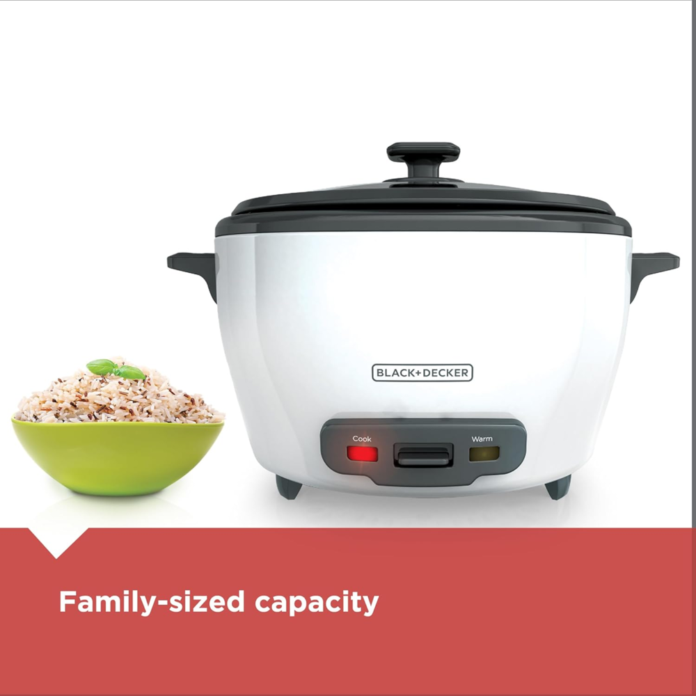 Black+decker 6 Cups Rice Cooker (Refurbished)