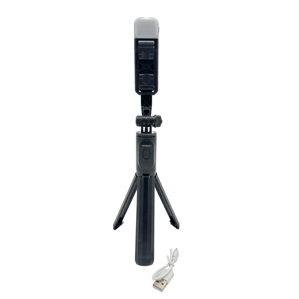 Selfie Stick with Tripod and Light