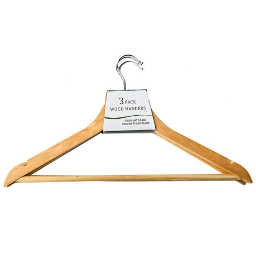 3 Pack Wood Hangers