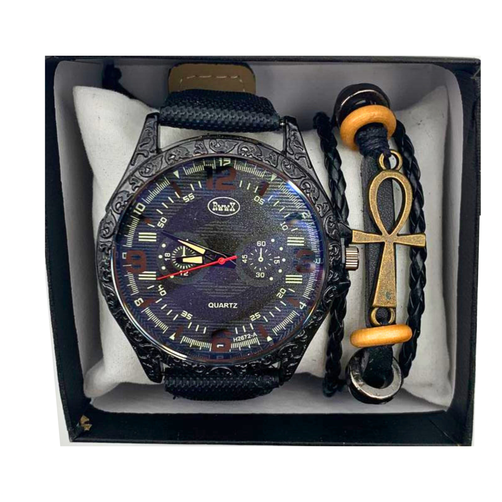 Watch and Bracelet Set Gift Set for Men-assorted