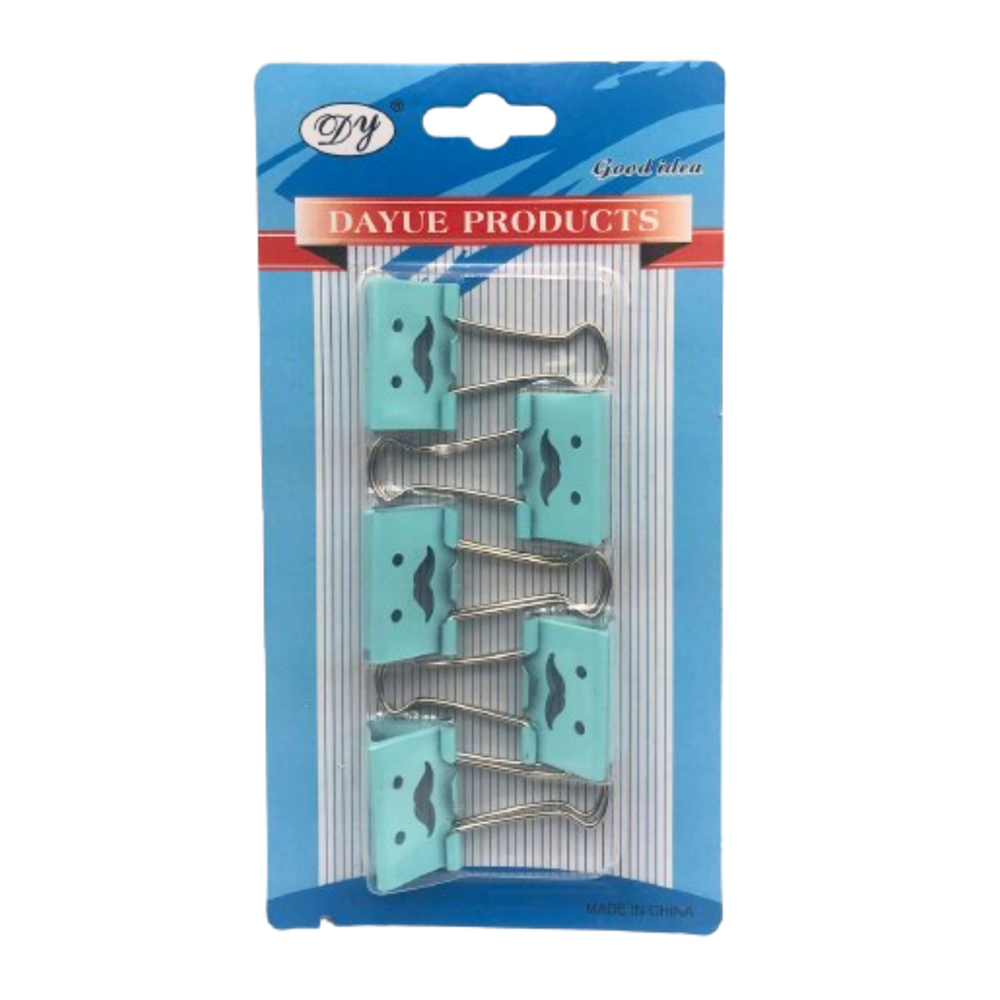 Binder Clips Medium 1.5" 5pcs Assorted