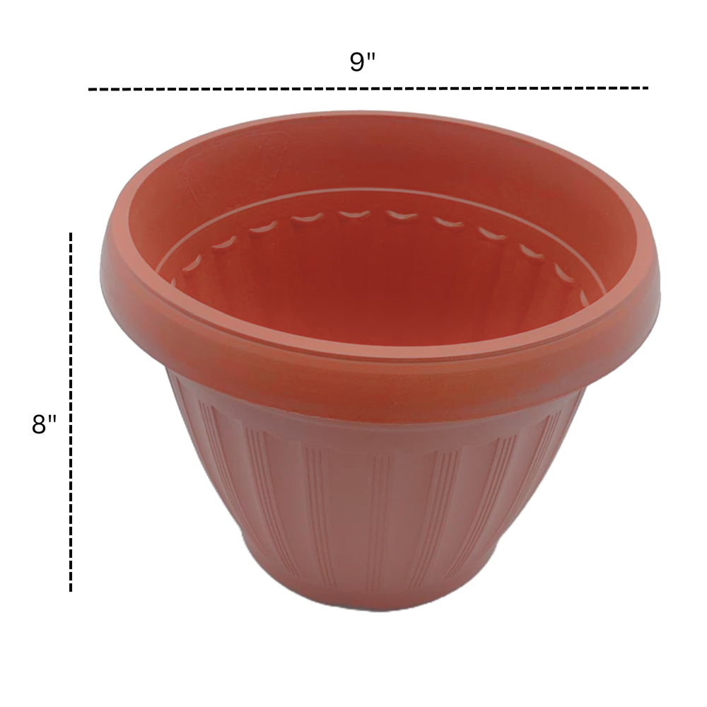 Plastic Flower Pot 9" x 8"