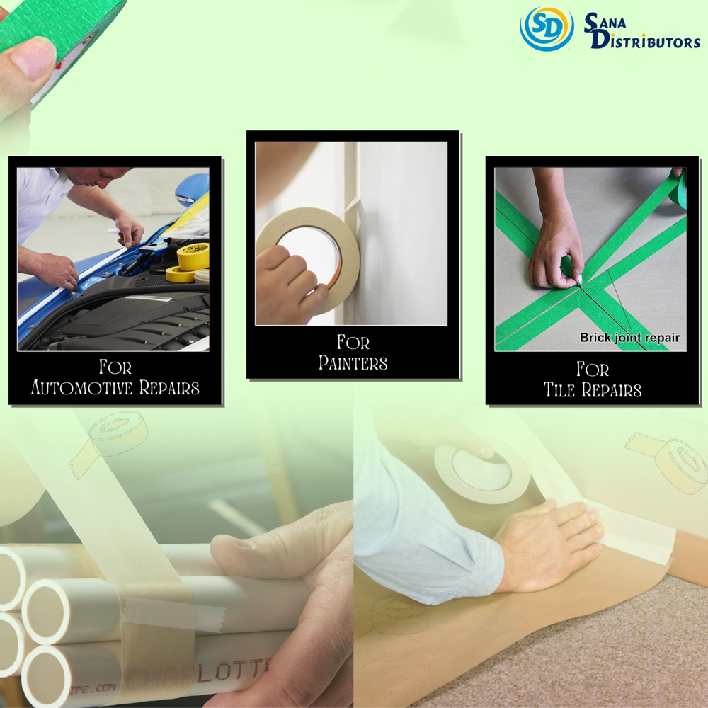 Sd Painters Masking Tape 24 mm x 40m - Green