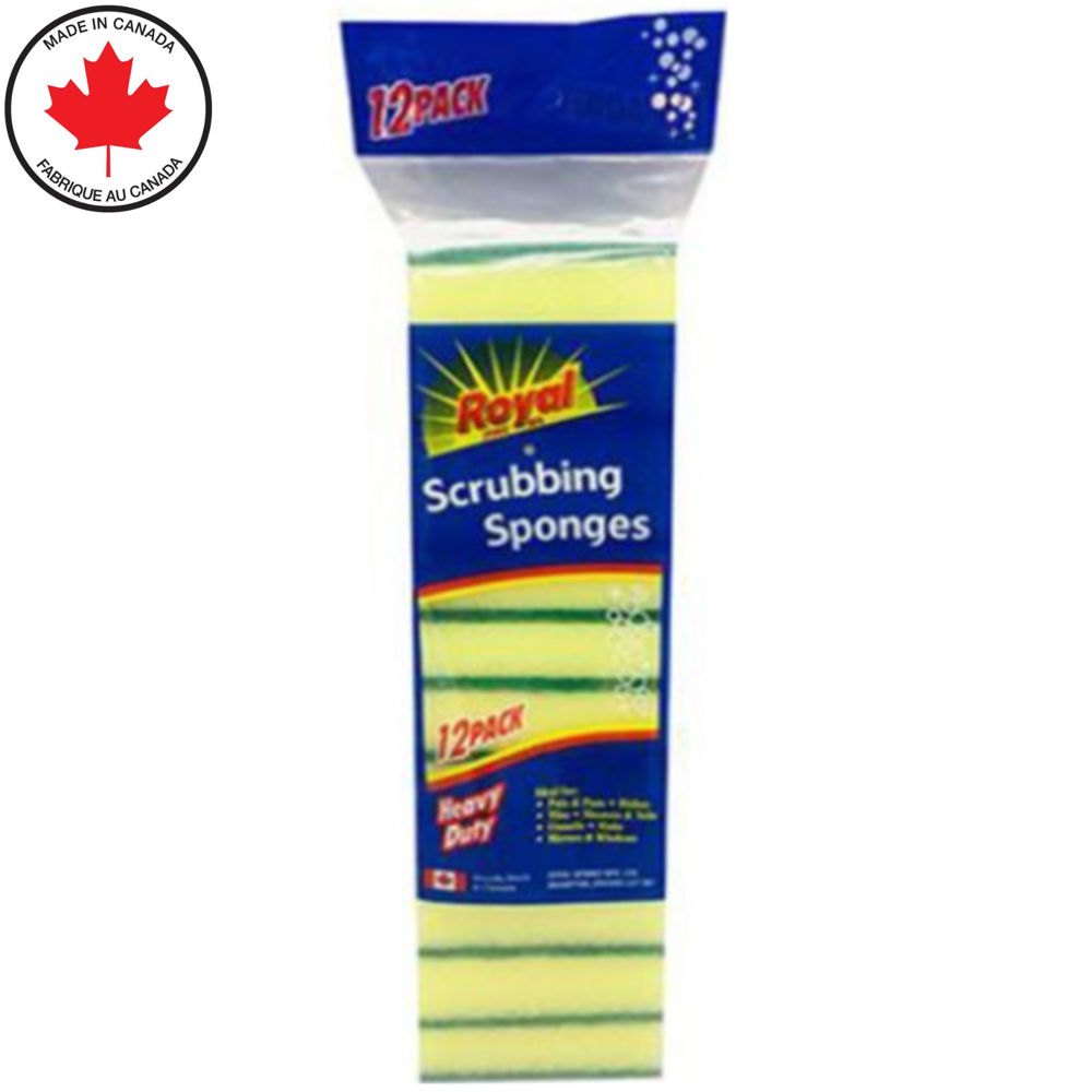 Royal Heavy Duty Scrub. Sponges 12pk