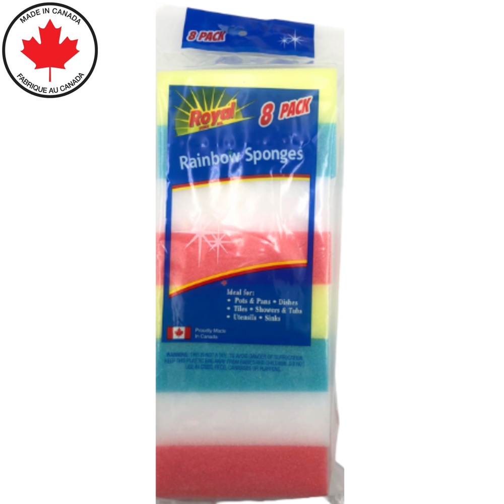 Royal Rainbow Sponges 8pcs