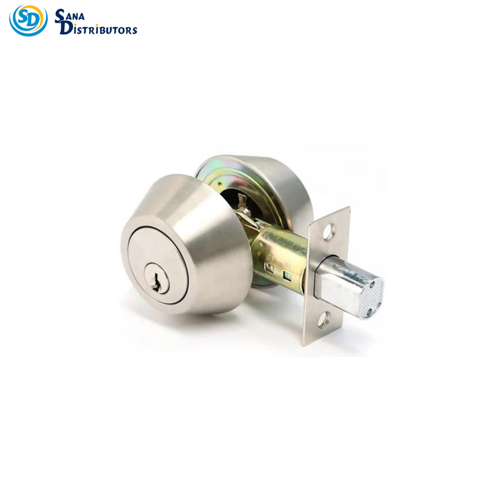 Sd Deadbolt Lock with Key (Silver)