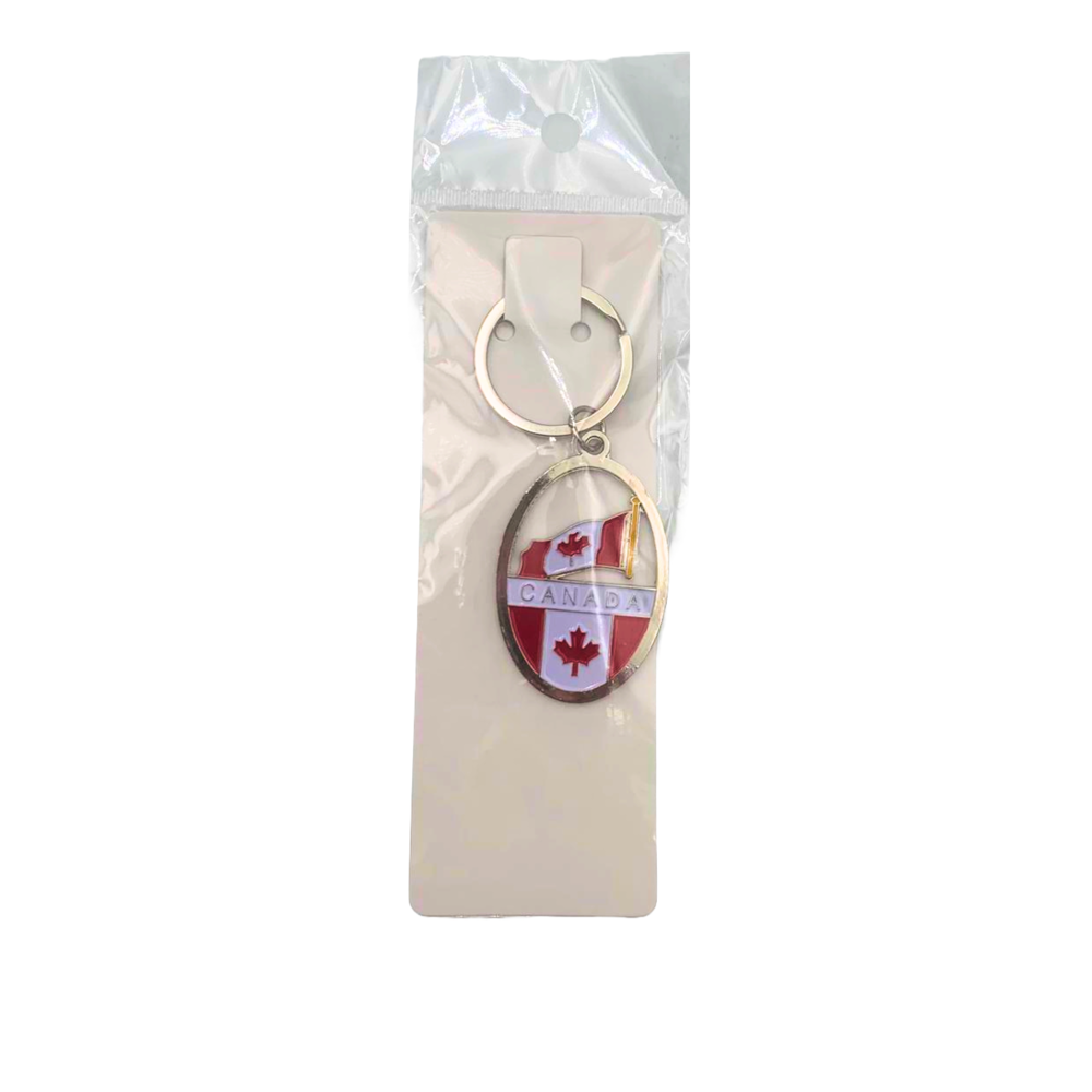 Oval Canada Keychain