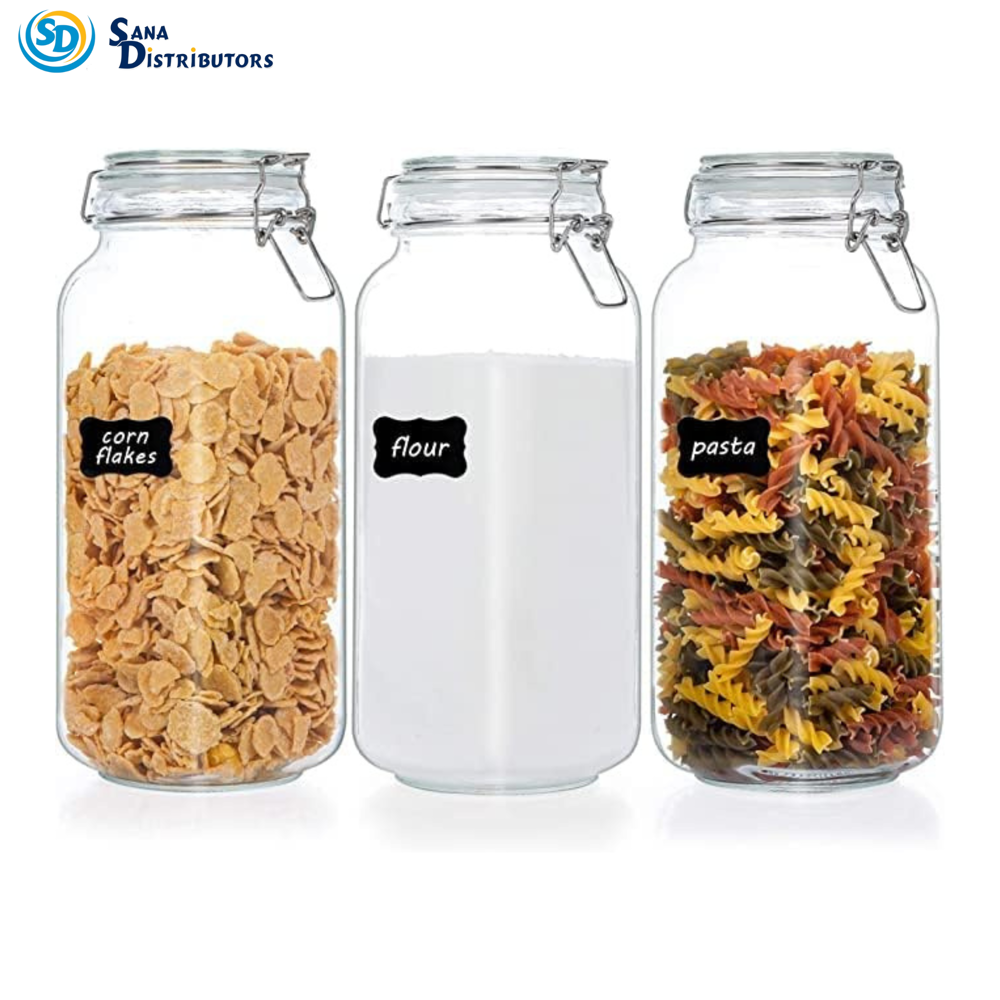 Glass Storage Jar 10"x4"