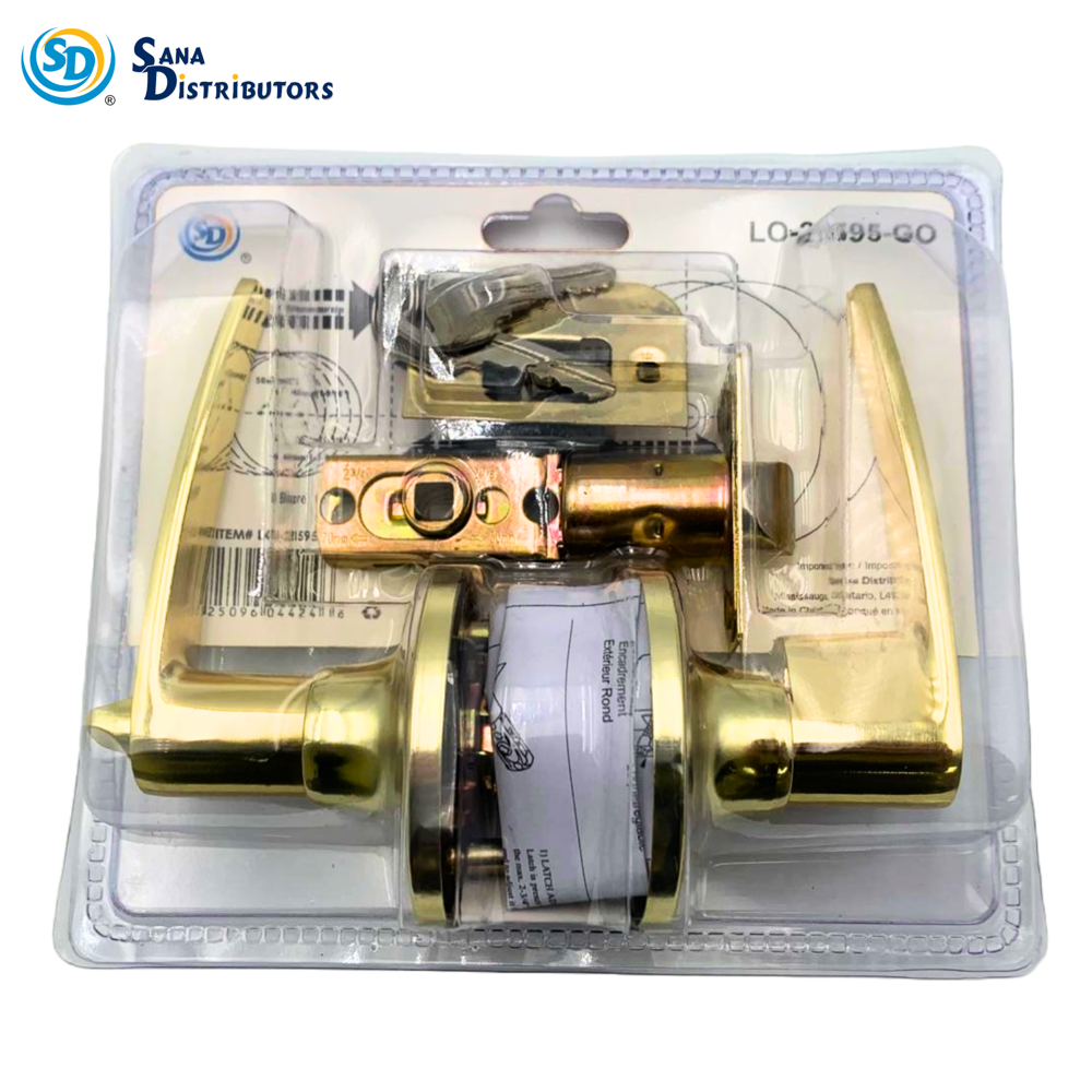 Sd Entrance Lock with Key - Gold