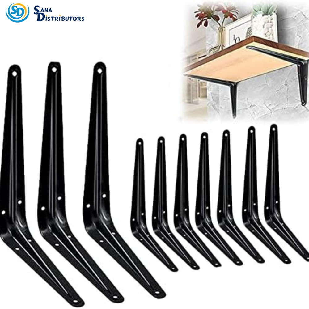 Sd Shelf Support 5" x 6" - 2pcs - Black