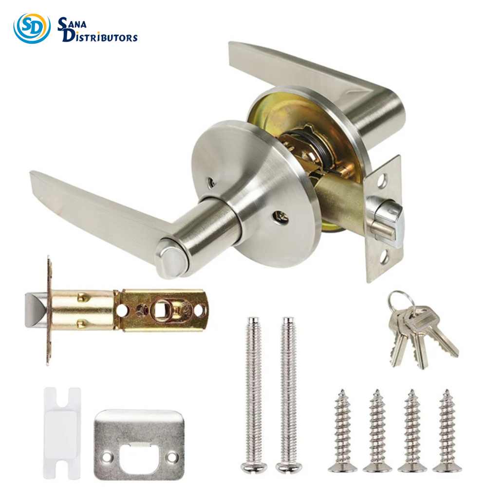 Sd Entrance Lock with Key - Silver