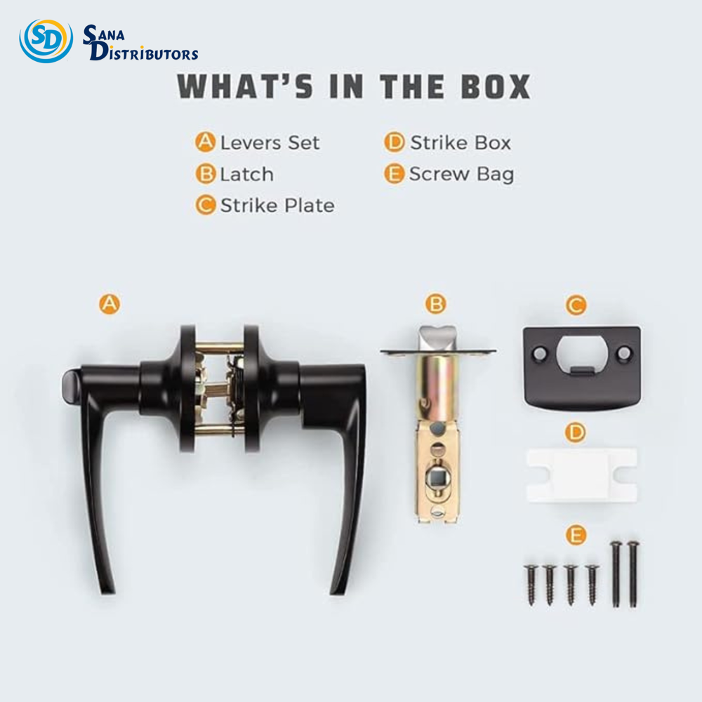 Sd Privacy Lock - Black Lever Lock