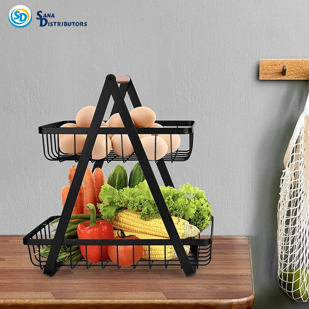 2-tier Countertop Fruit/bread Basket