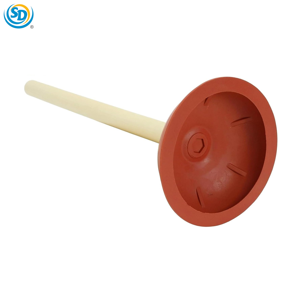 Plunger W/wooden Handle 5.11"x19.29"