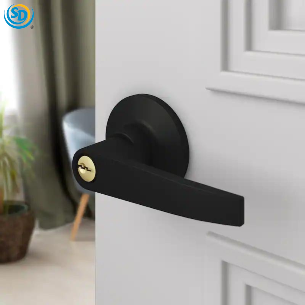 Sd Entrance Lock with Key - Black