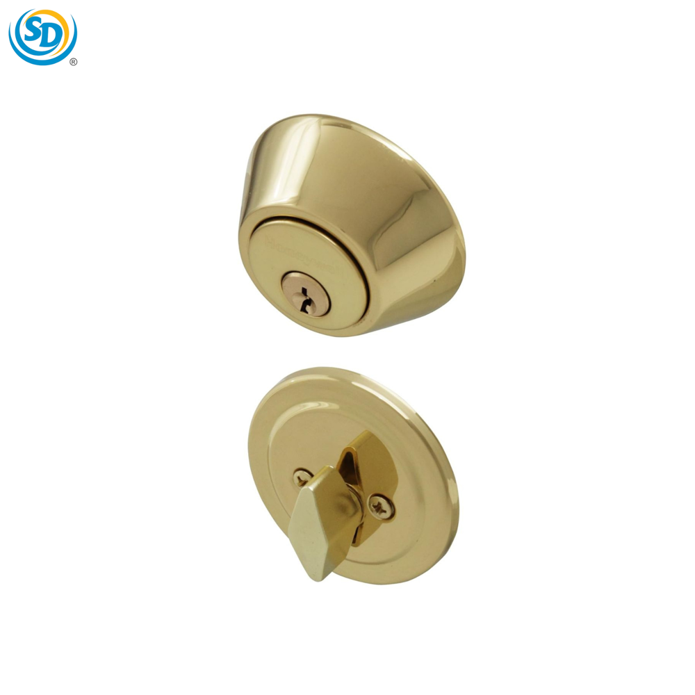 Sd Deadbolt Lock with Key (Gold)