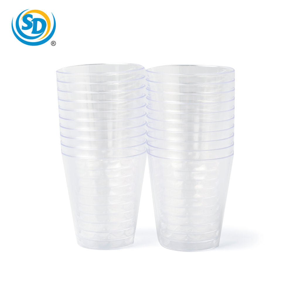 Plastic Shot Glass Clear 2 Oz 20 Pcs