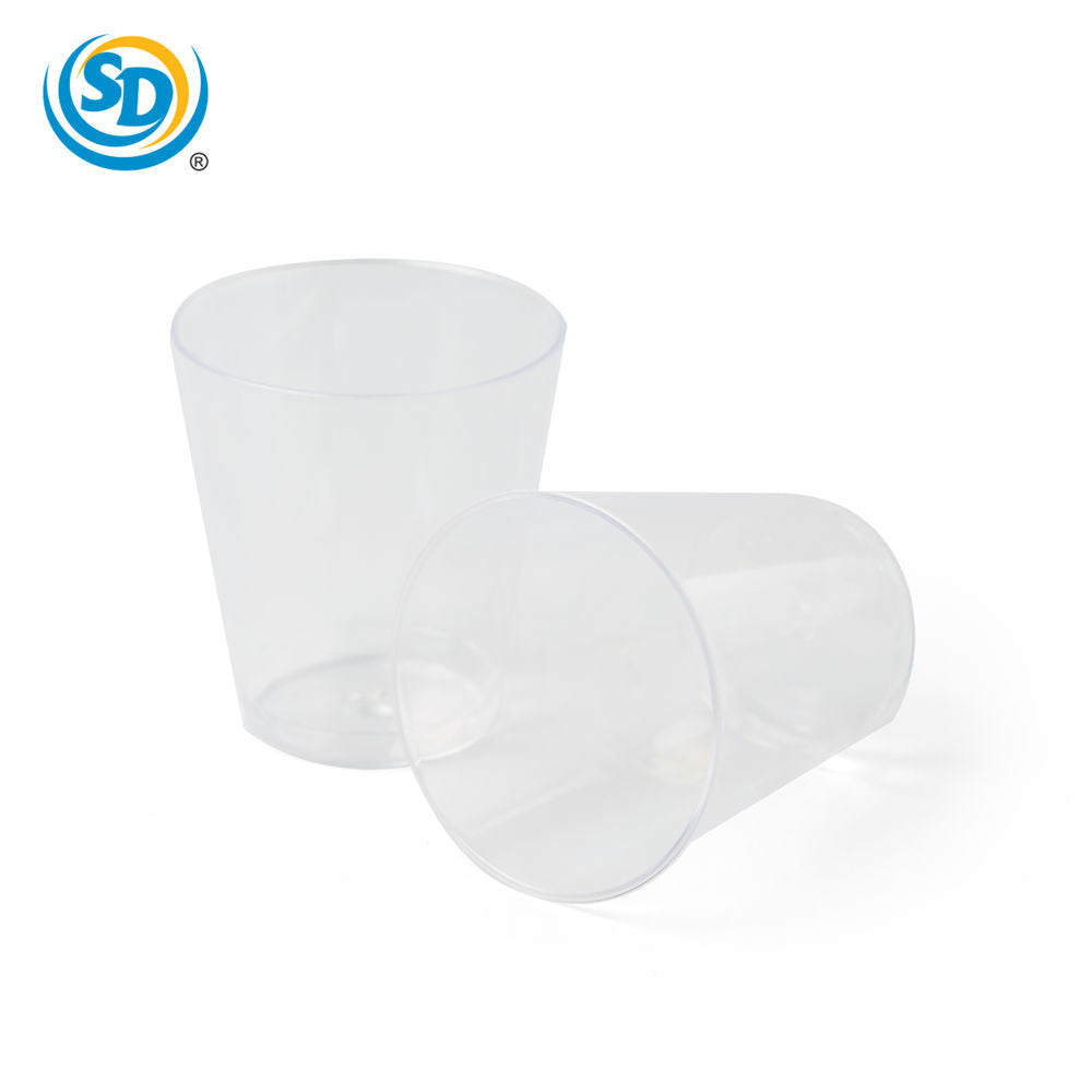 Plastic Shot Glass Clear 2 Oz 20 Pcs
