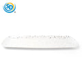 Plastic Plate Dot Silver Design 6.5*17.5" 1pk