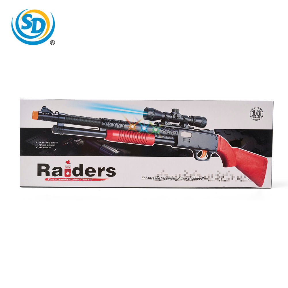Toy Gun with Flashing Light 25"