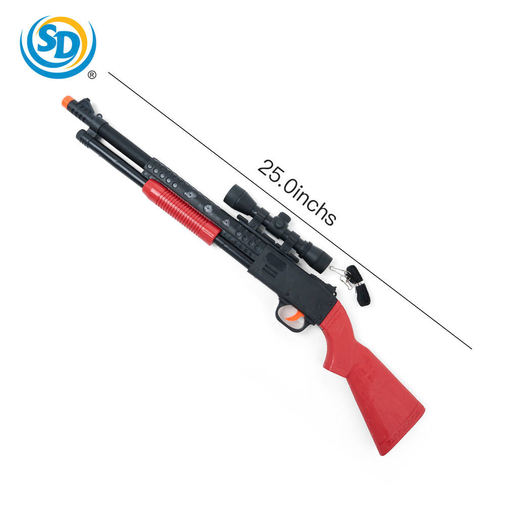 Toy Gun with Flashing Light 25"