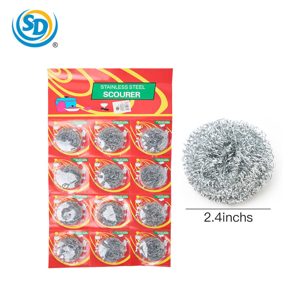 12 Pcs Steel Cleaning Scourer