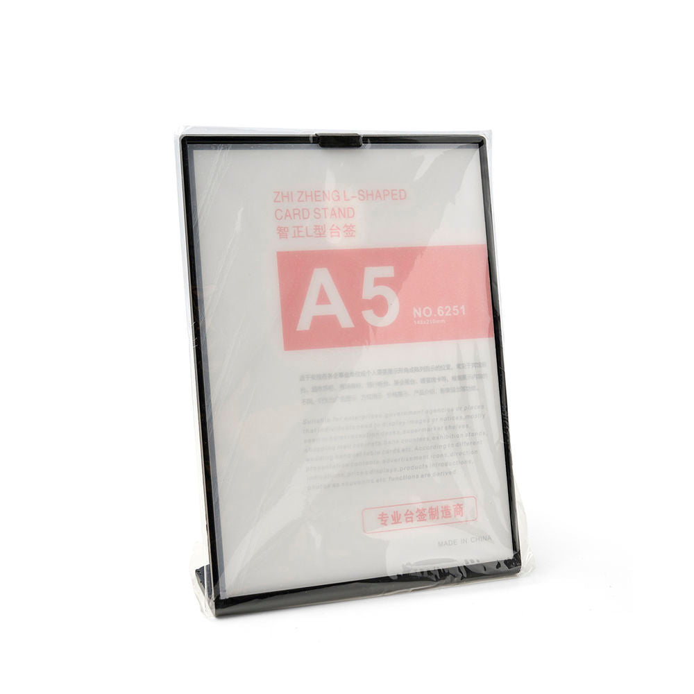 Sign Holder A5/6.1"x8.2" Black
