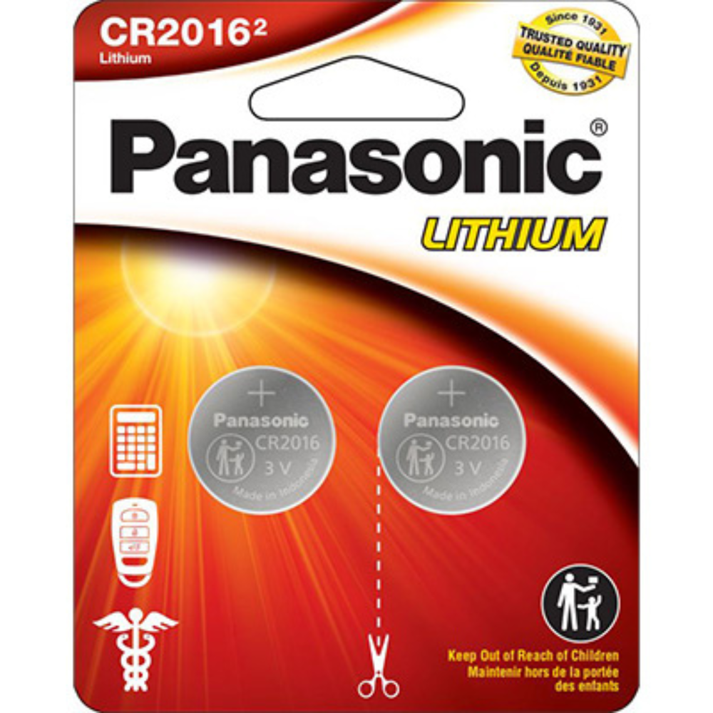 Panasonic Lithium cr2016 2pcs [Exp: 2030]