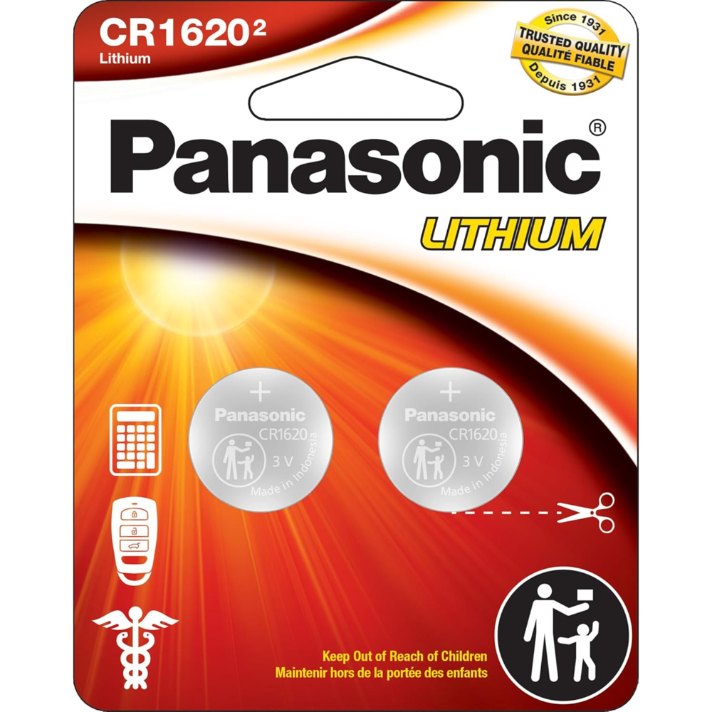 Panasonic Lithium cr1620 2pcs [Exp: 2031]
