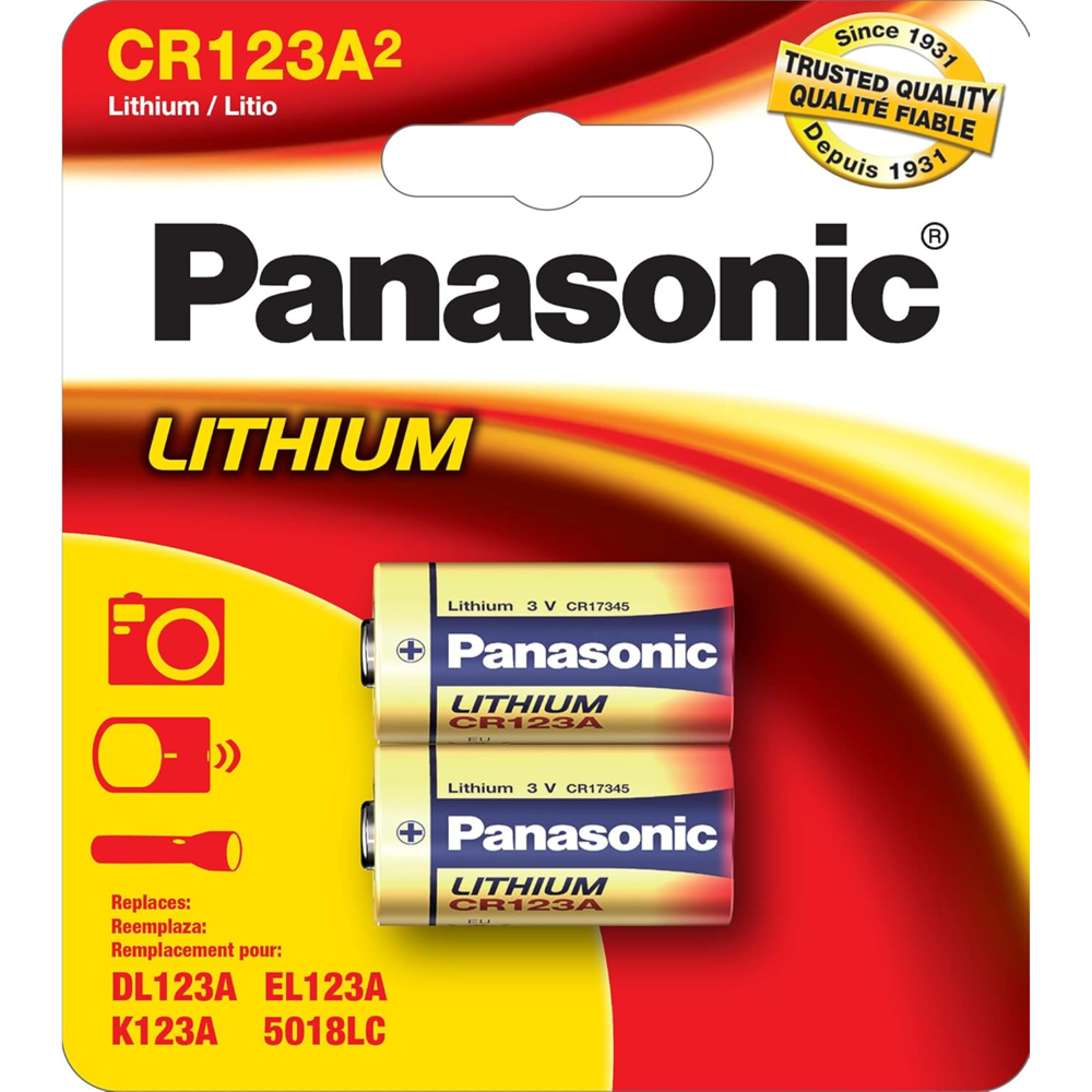 Panasonic cr123a 2pcs [Exp: 2034]