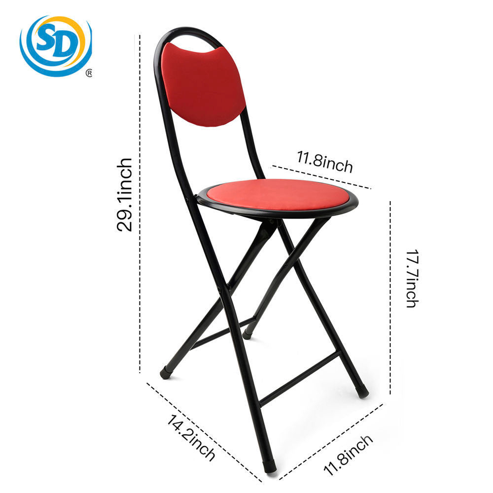 Chair (Black & Red) 13.5"x10.3"x29"