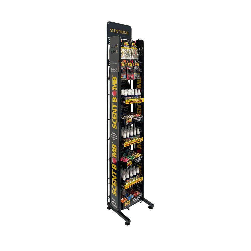 Scent Bomb Display Rack ($429.99 for 150pc Display