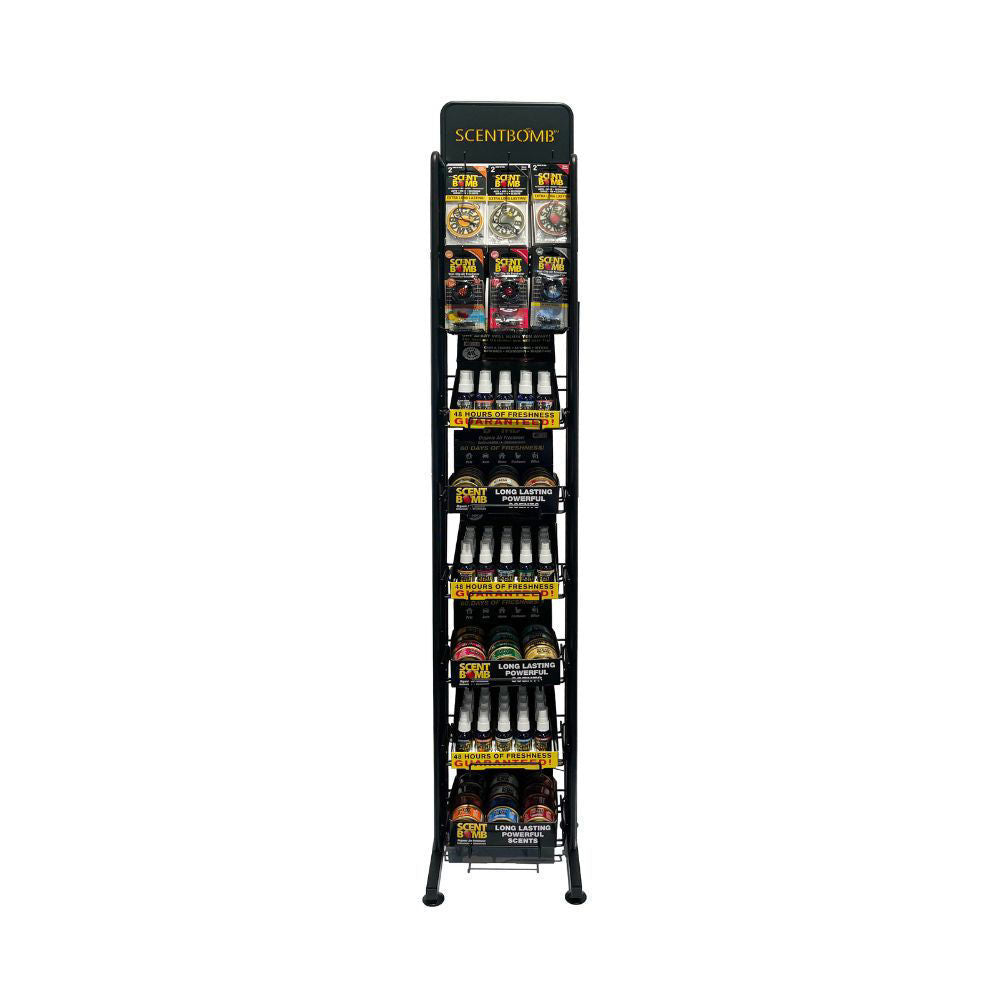 Scent Bomb Display Rack ($429.99 for 150pc Display