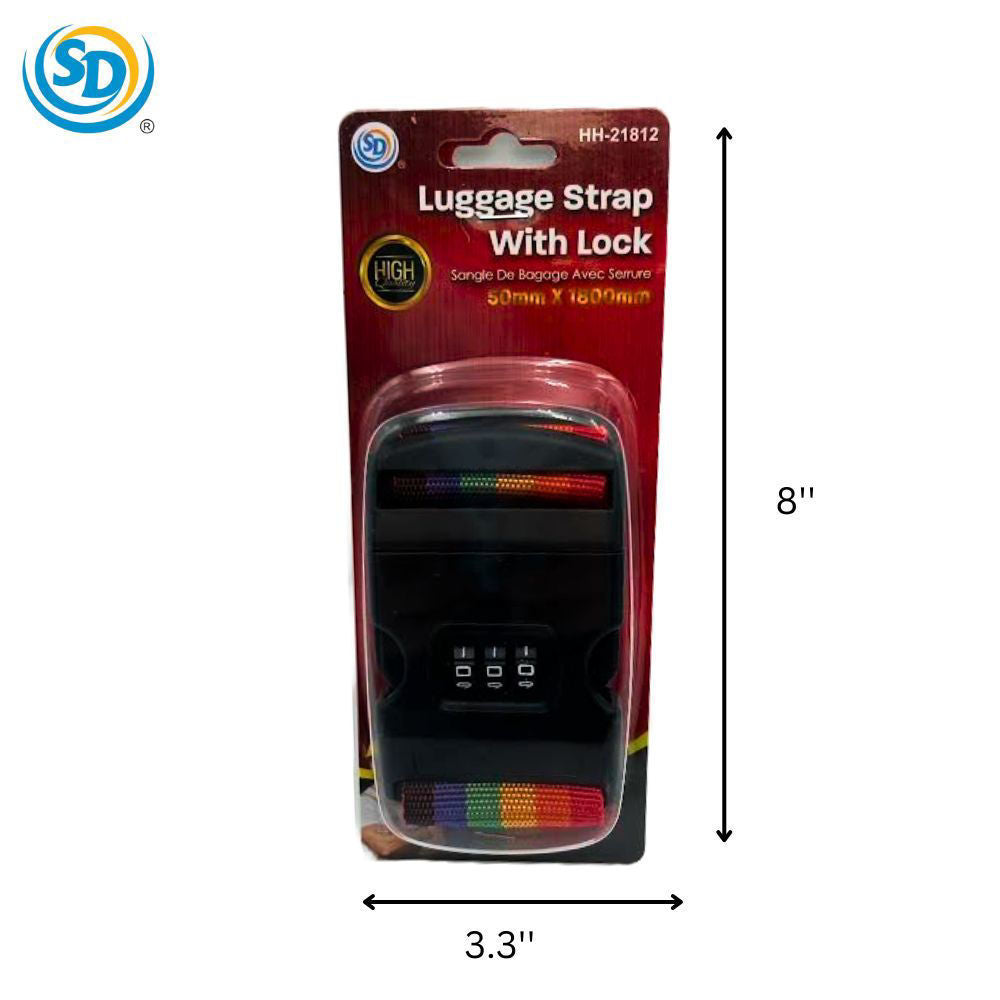 Sd Luggage Strap W/ Lock 1.9"x70.8"