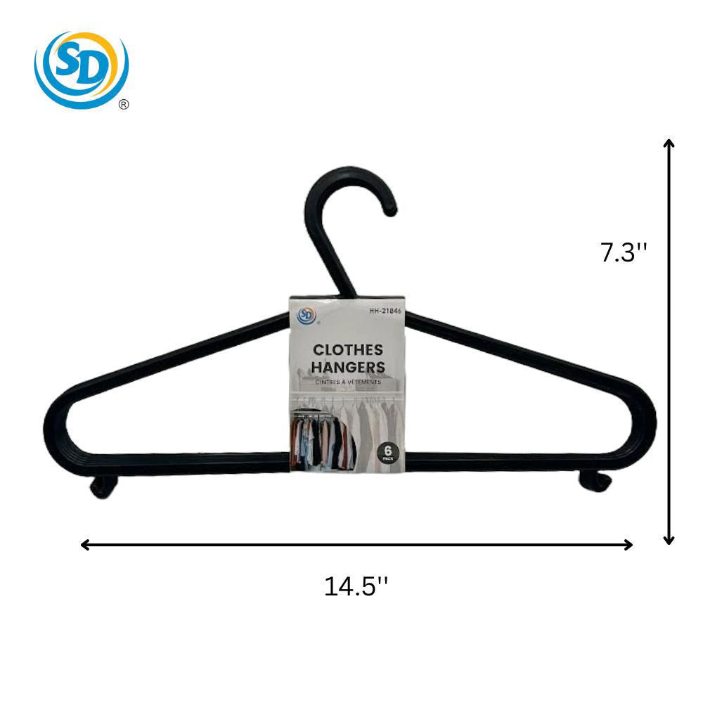 Sd Plastic Hangers 6pcs