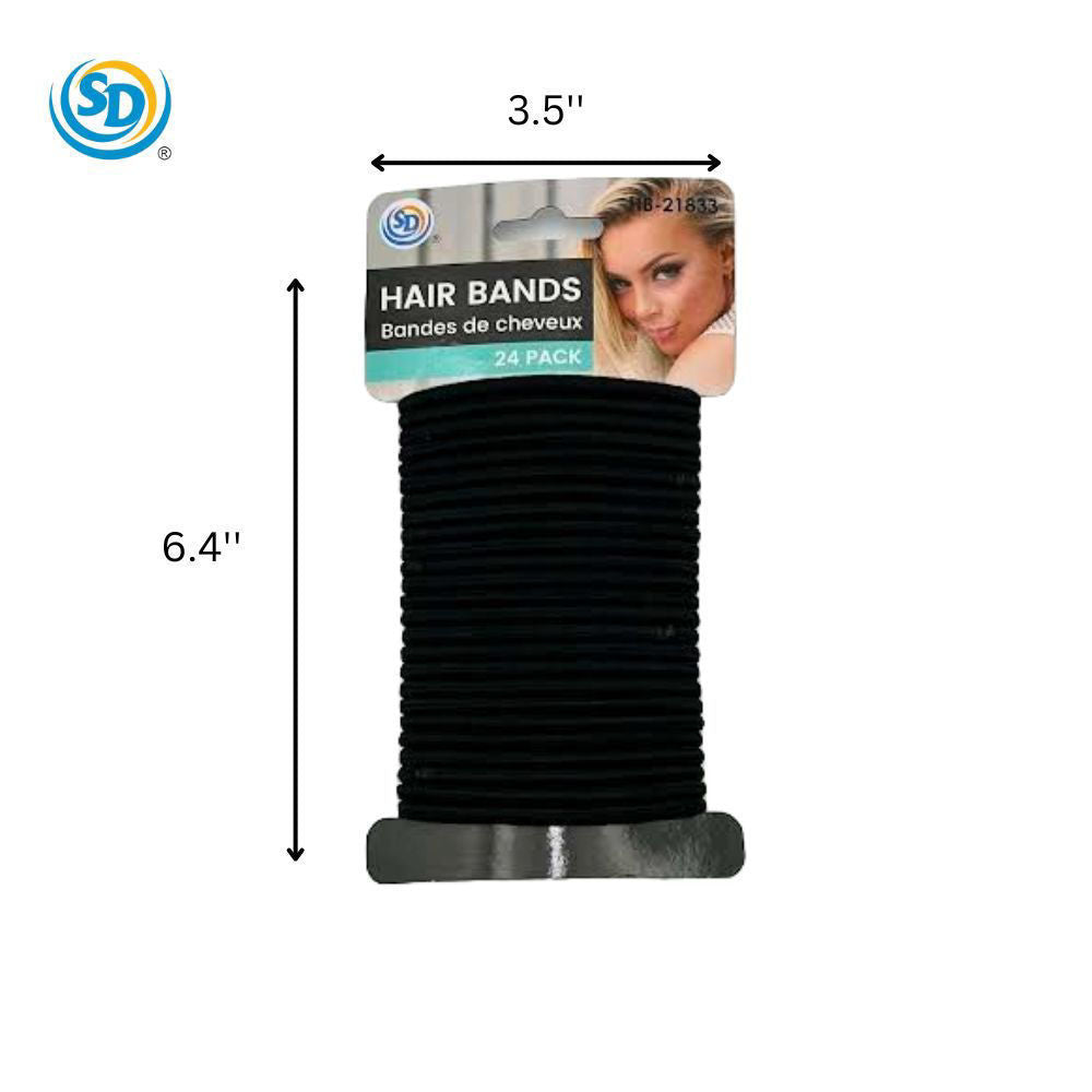 Sd Elastic Hair Ties 24pcs