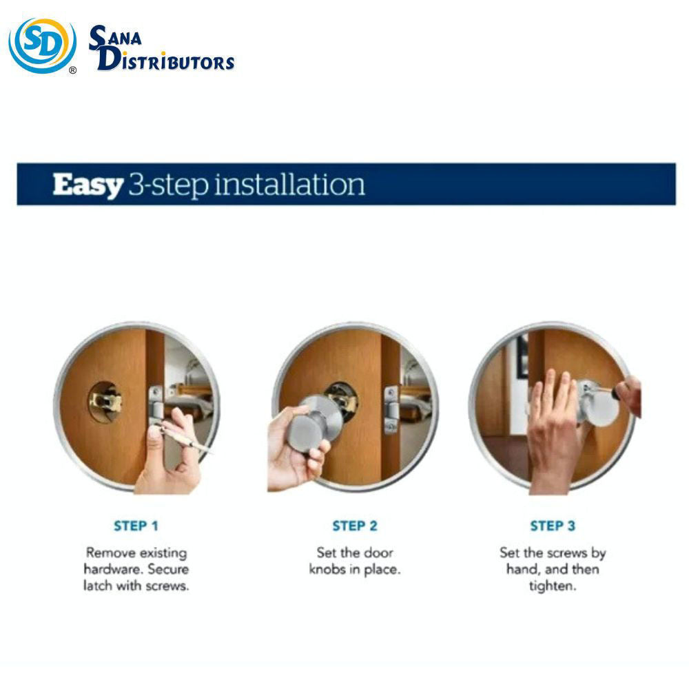 Sd Entrance Lock with Key - Gold