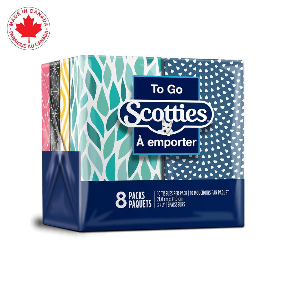 Scotties to Go Pocket Tissues 3-ply 8pcs