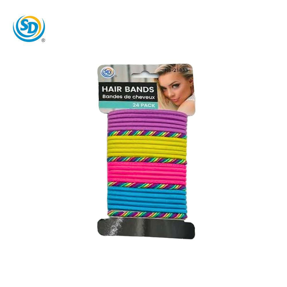 Sd Elastic Hair Ties 24pcs