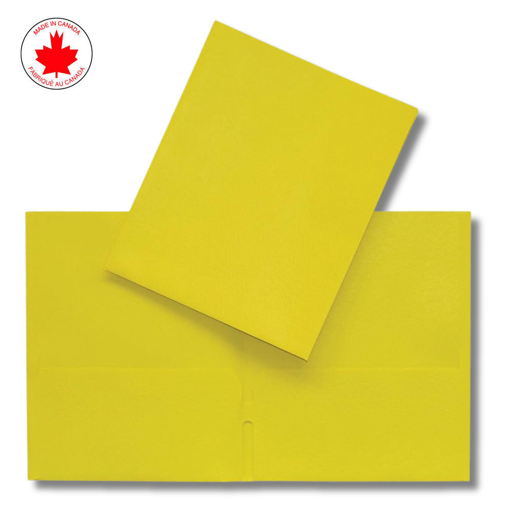 Hilroy Twin Pocket Portfolios Yellow