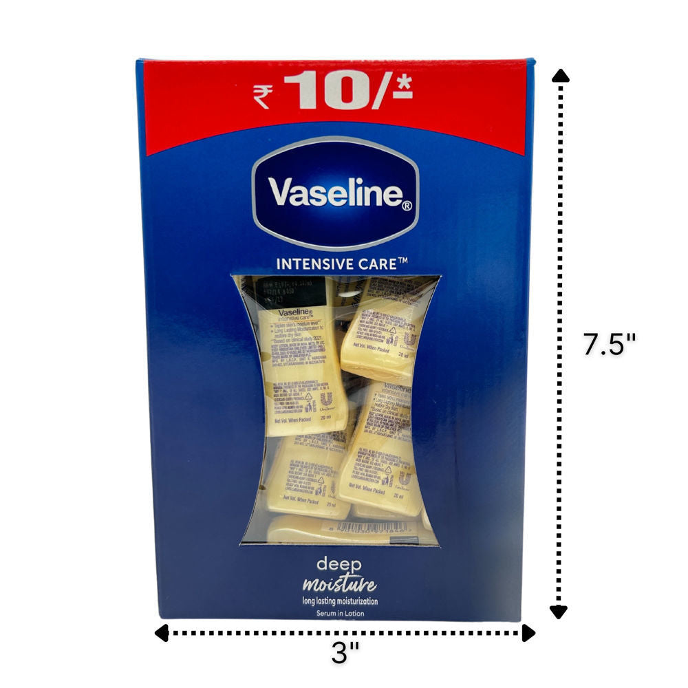 Vaseline Deep Moisture Lotion 20 mL 24pcs ($0.49 per Unit)
