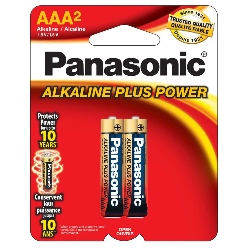 Panasonic aaa-2 Alkaline Battery ($15.48 for Case of 12) [Exp: 2032]