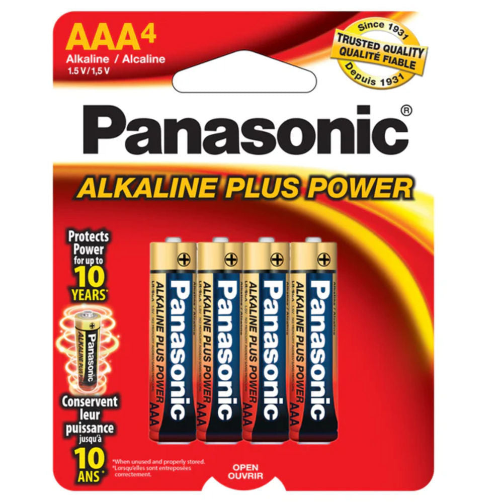 Panasonic aaa-4 Alkaline Battery ($26.28 for Case of 12) [Exp: 2035]