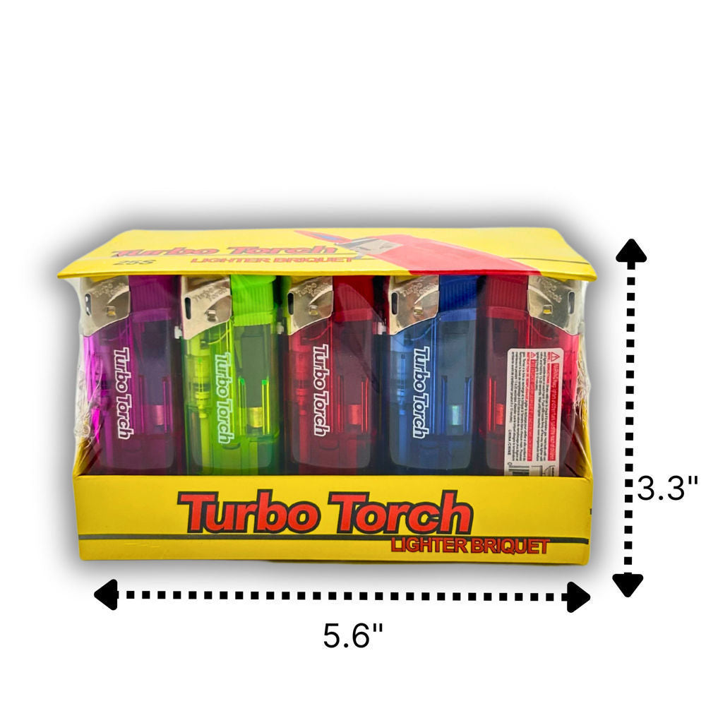 Turbo Torch Lighters - Transparent 25pcs ($0.59 per Unit)