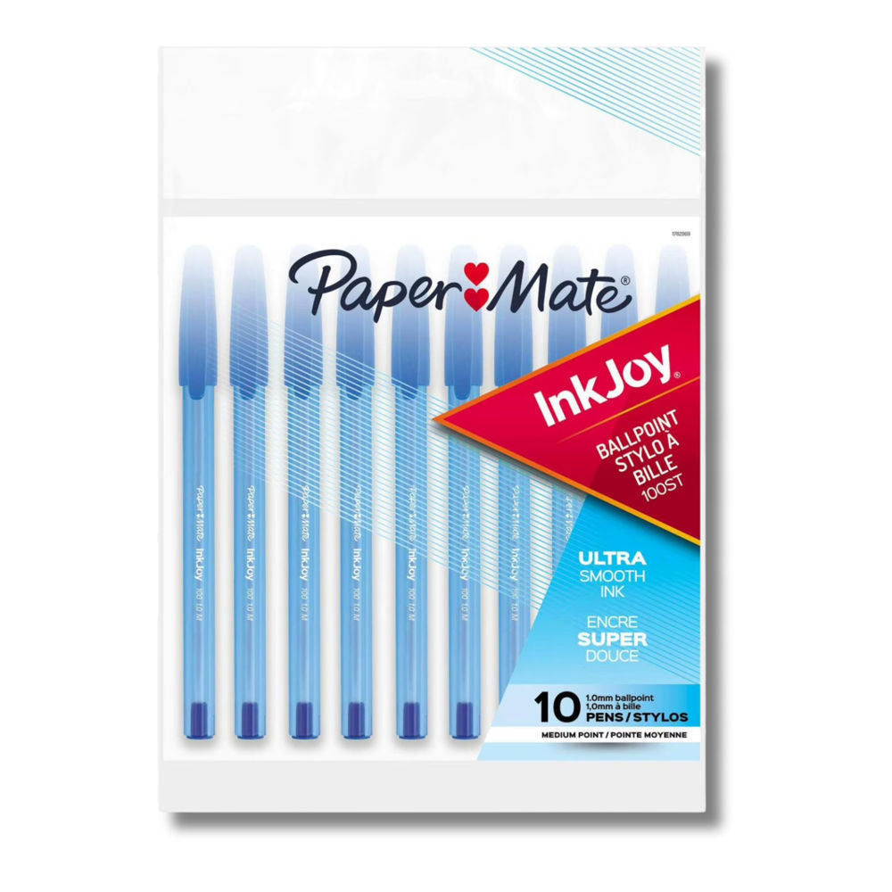 Paper Mate Inkjoy Ballpoint Pens 10pcs - Blue