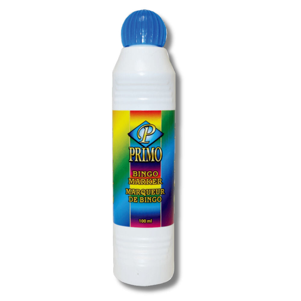 Primo Bingo Marker Blue 100 mL ($12.60 for Case of 12)
