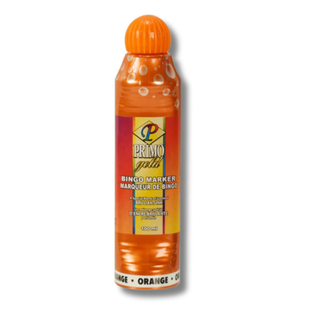Primo Gold Bingo Marker Orange 100 mL ($21 for Case of 12